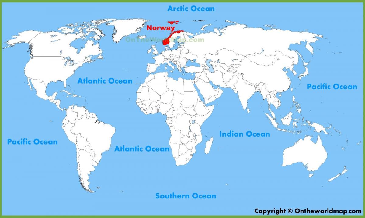 bản đồ thế giới đang ở na Uy