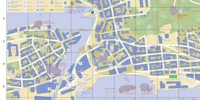 Alesund na Uy bản đồ thành phố