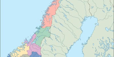 Bản đồ của na Uy véc tơ