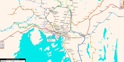 Bản đồ của na Uy metro
