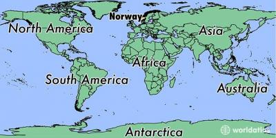 Bản đồ của na Uy vị trí trên thế giới 